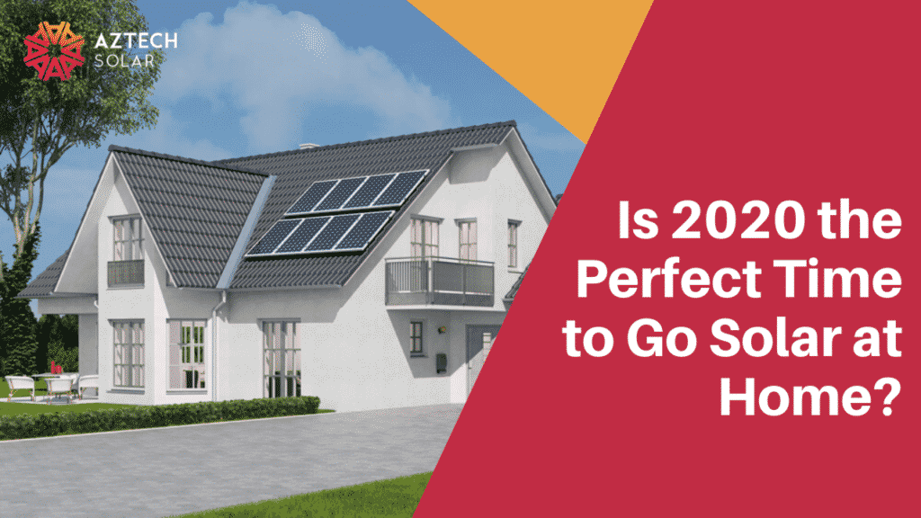 Modern home with rooftop solar panels installed