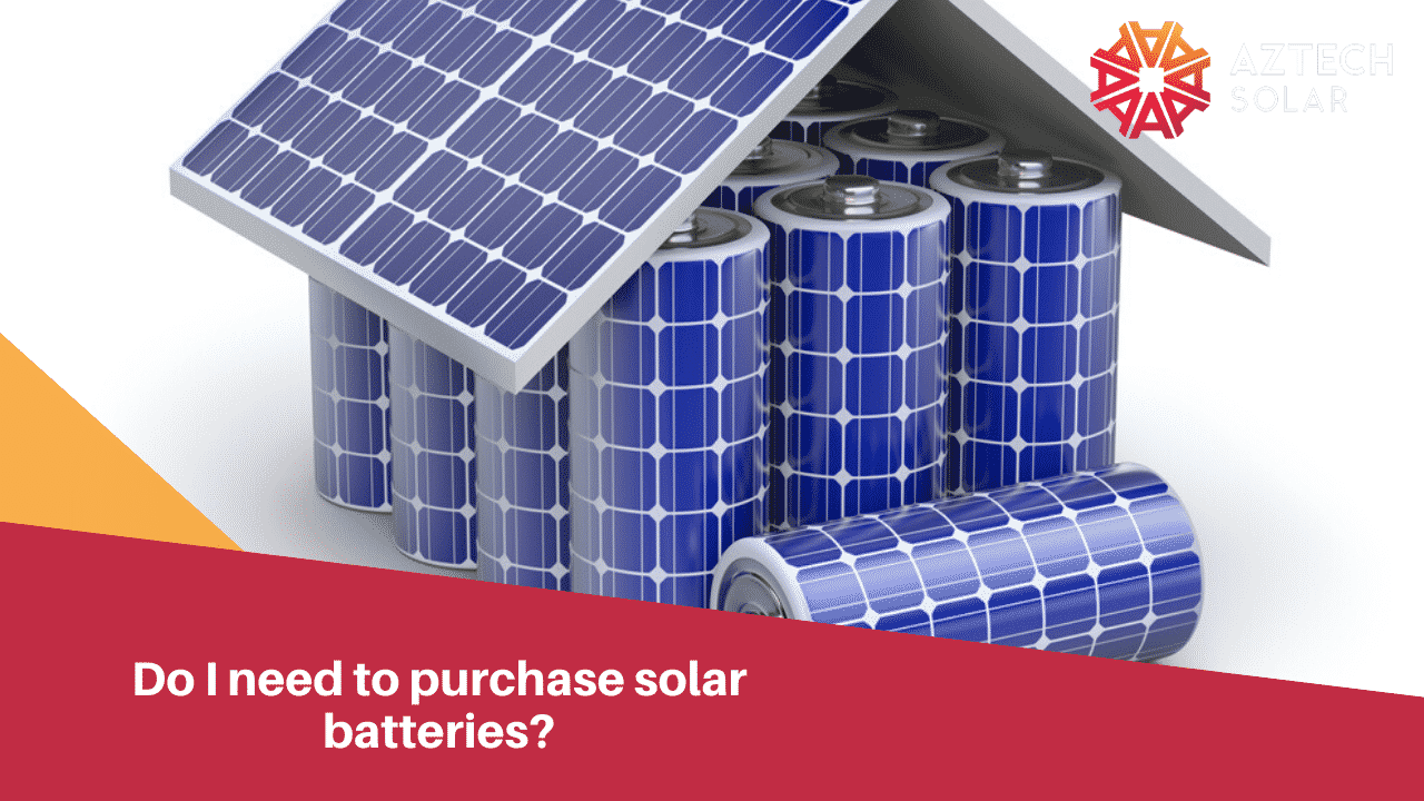Solar panel roof over cylindrical battery storage units