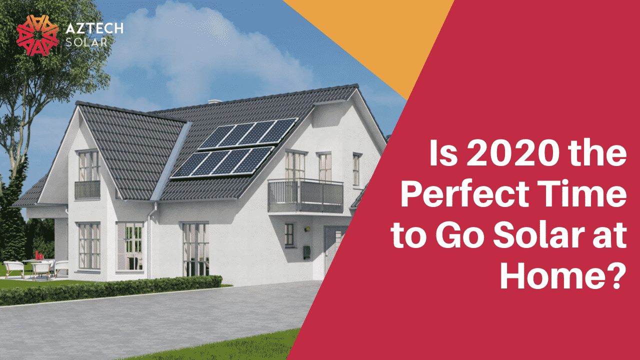 Modern home with rooftop solar panels installed