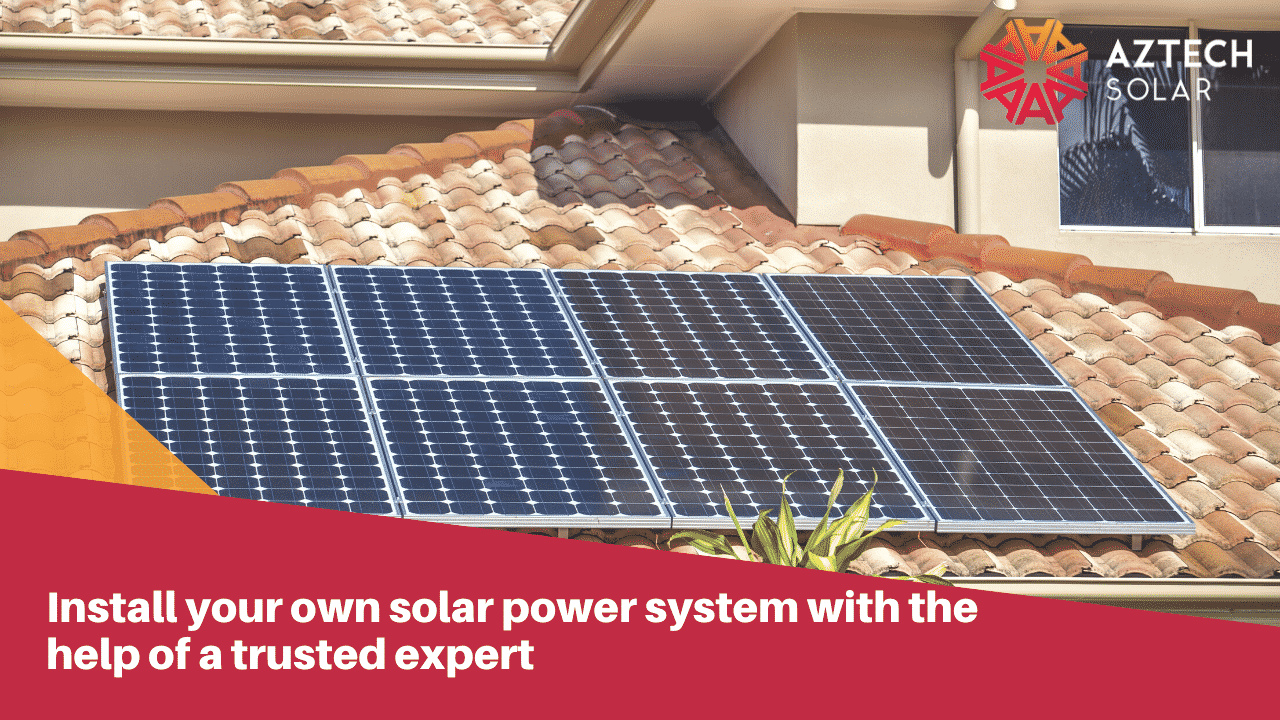 Solar panels installed on a residential rooftop.