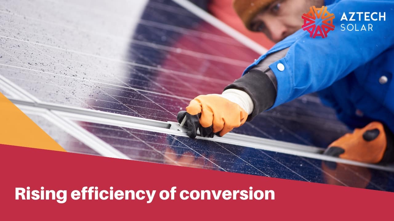 Rising efficiency of conversion