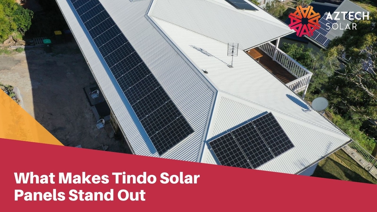 Overview of house with Tindo solar panels installed.