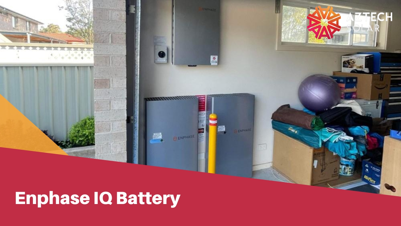 Enphase IQ Battery installed alongside microinverter-based solar equipment