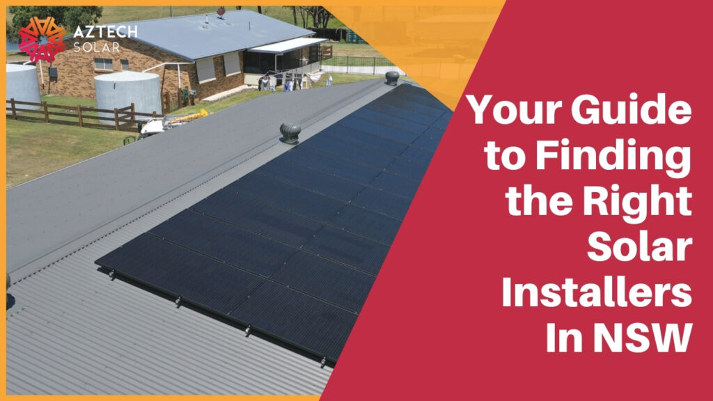 Solar panels on rural NSW home roof
