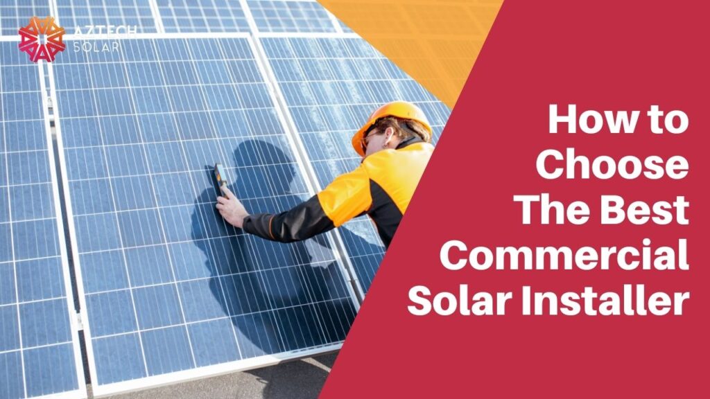 Technician inspecting solar panels for installation