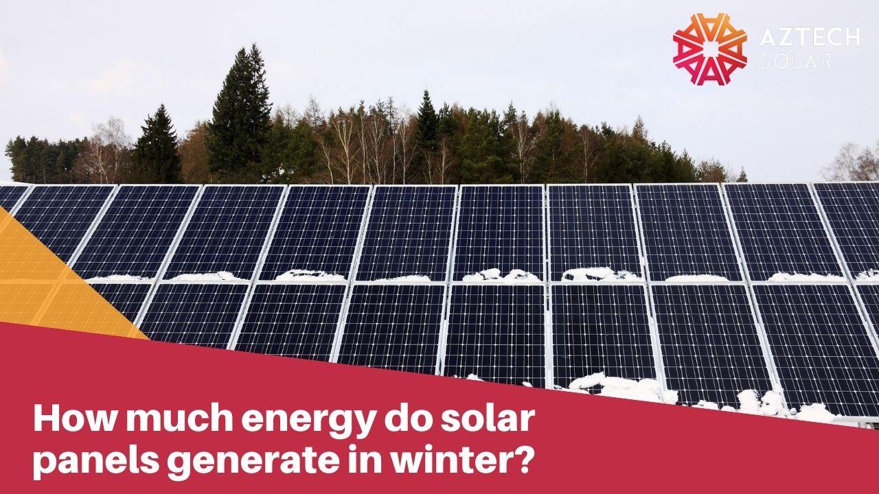How much energy do solar panels generate in winter?