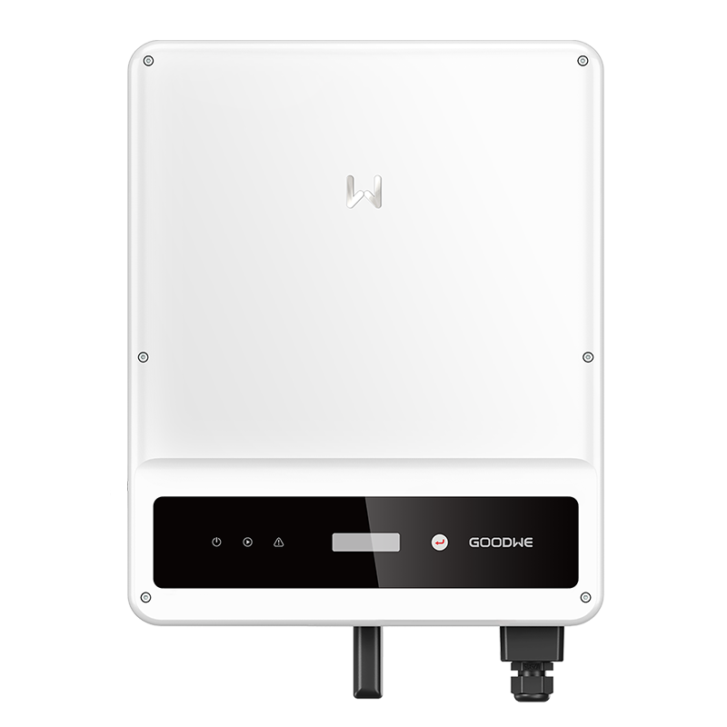 Goodwe solar inverter front view.