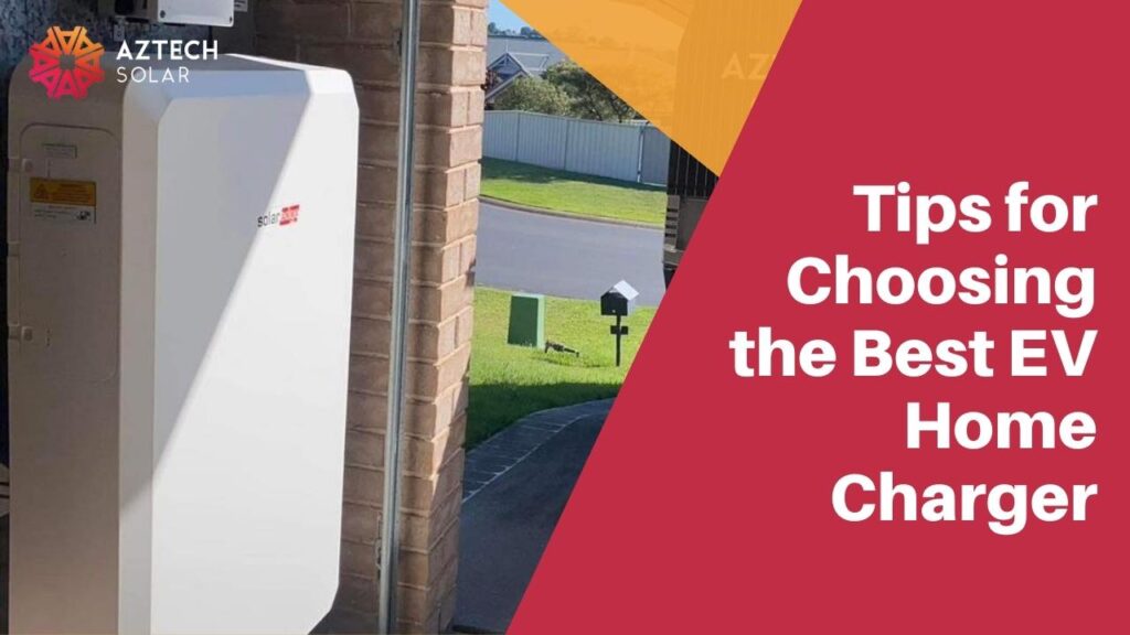 Wall-mounted EV home charger on brick house exterior