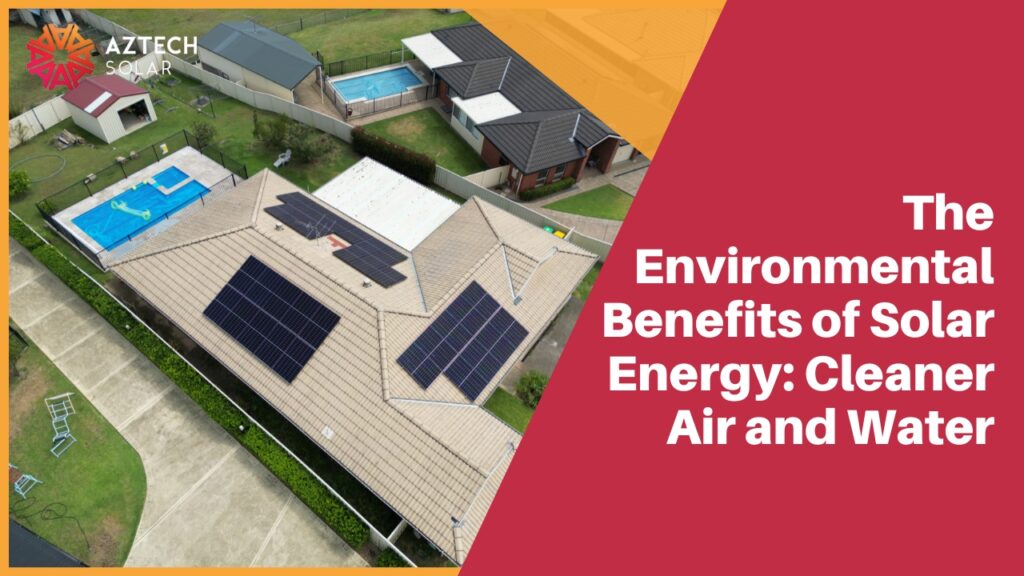 Aerial view of house with rooftop solar panels