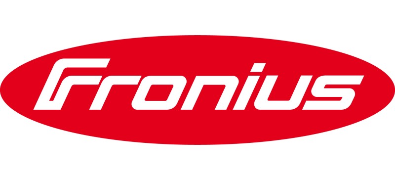 Fronius company logo in red and white