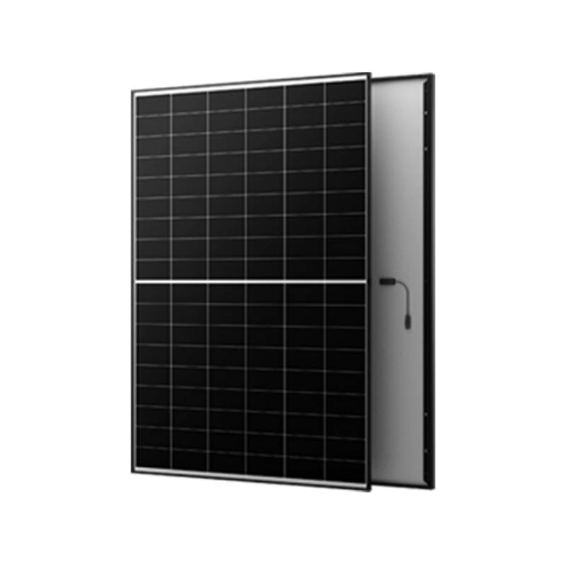 Black solar panel for renewable energy generation
