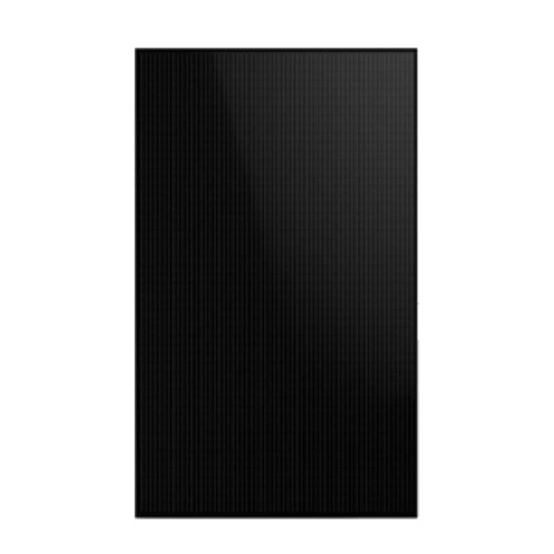 Black rectangular panel with vertical stripes