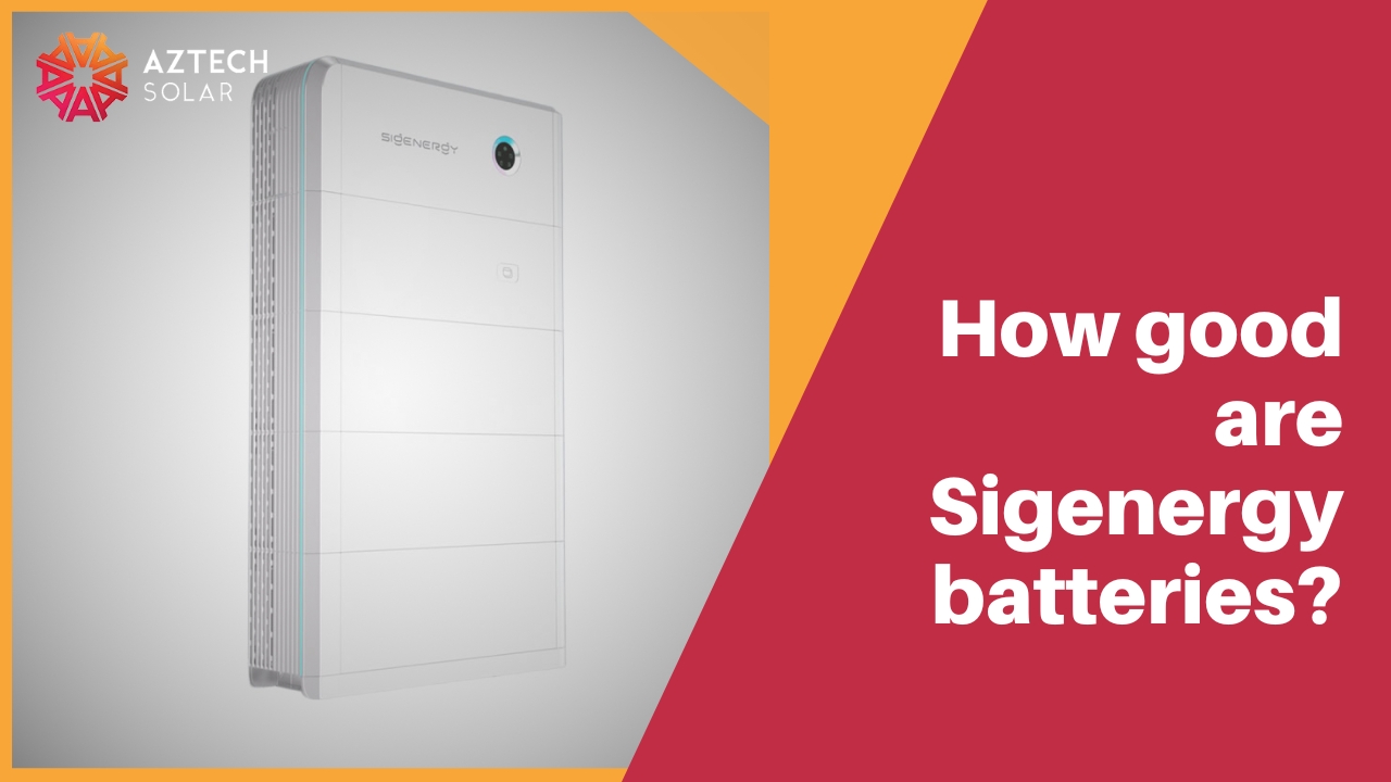 Sigenergy SigenStor battery system installed at an Australian home