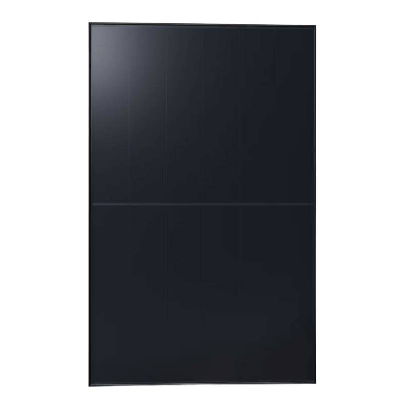 Dark blue solar panel on white background