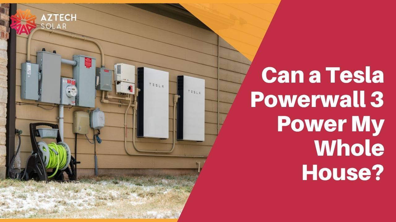 Two Tesla Powerwall units mounted on an exterior wall alongside electrical equipment